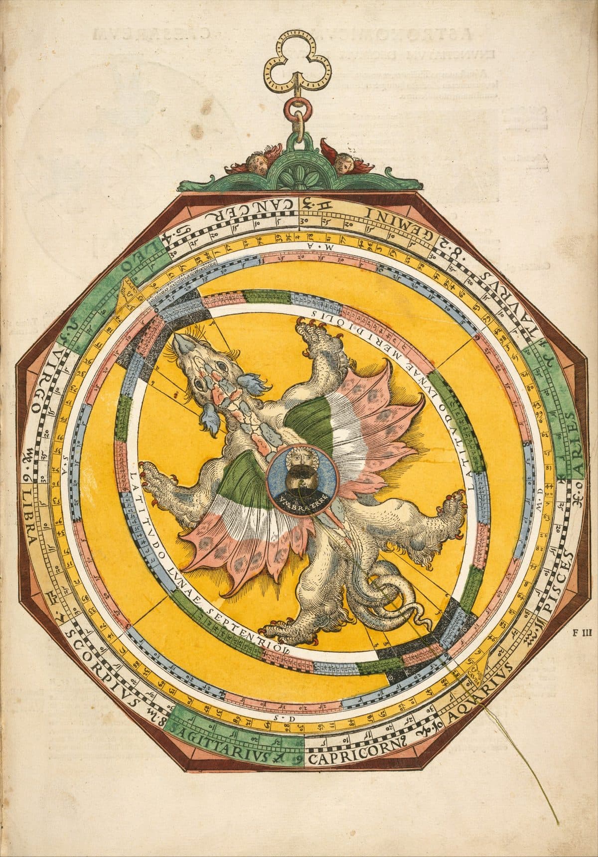 Volvelle by Apianus · Astronomicum Caesareum, 1540