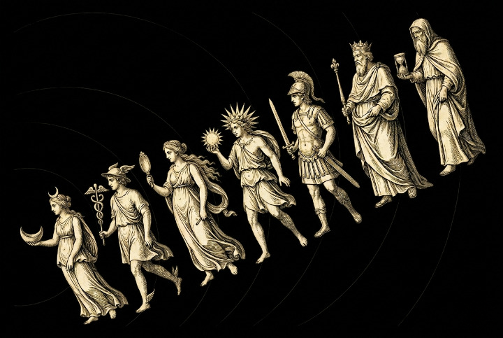 Os sete planetas clássicos — origem e significado